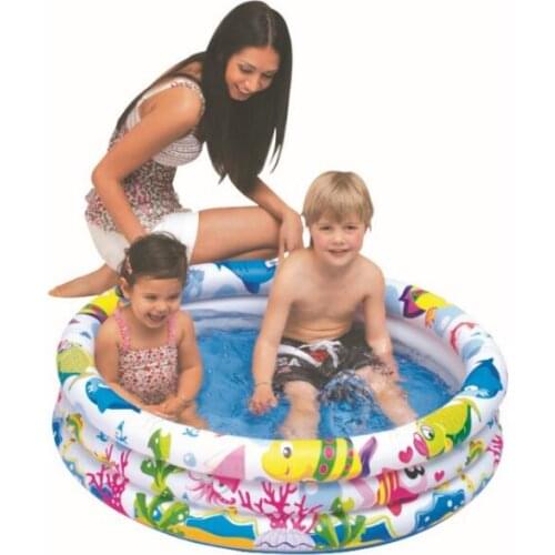 Kids Inflatable Swimming Pool ,3 ring pool, PVC Children swim pool ,piscina including repair pactch size 36''x10'' (91x25cm)