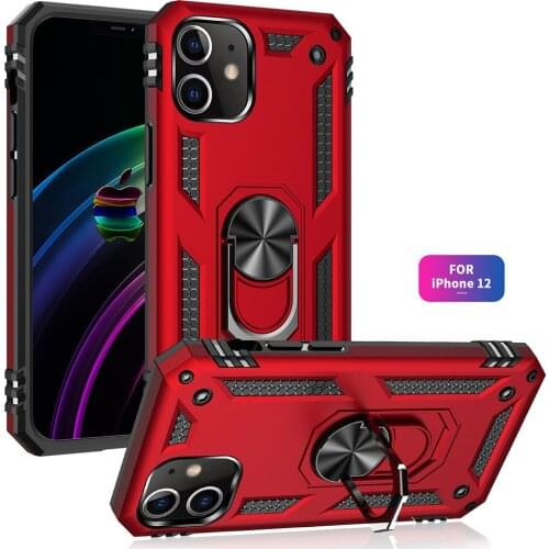 For Apple iphone 12 Pro MAX Case Hard With Stand Ring Armor shockproof protective Back Cover Case for iphone 12 12pro 12max