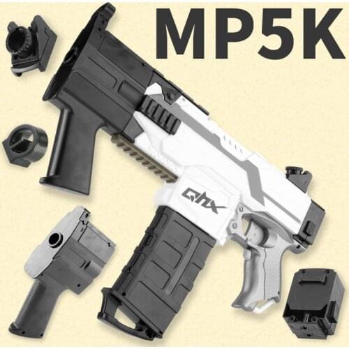 Electric Burst Soft Bullet Gun Launch Submachine Toy Guns with 20 Bullets USB Charger