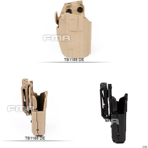 FMA Tactical Hunting MOLLE Pouch Belt System For G17/22/37 HK45 M&P45 BK/DE