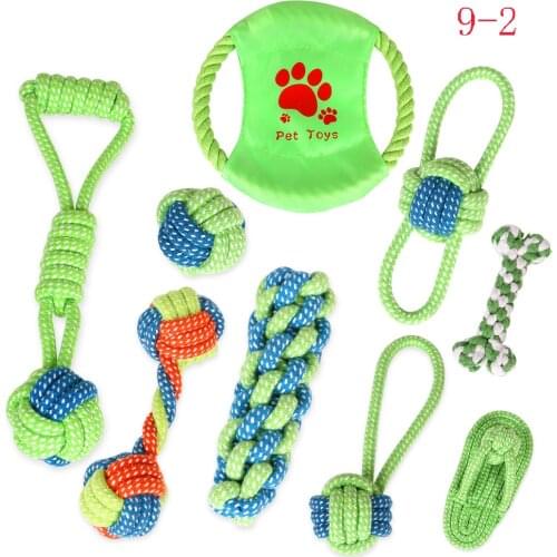 Pet Cotton Rope Ball Toy Teeth Cleaning Pet Chew Toy Dog Bite Knot Non-toxic Molars Dental Care Training Rope Ball For Dog Cat