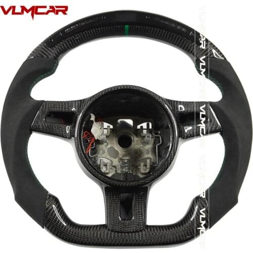 Customized Carbon Fiber Steering Wheel With LED For Porsche 911/Suitable All Models