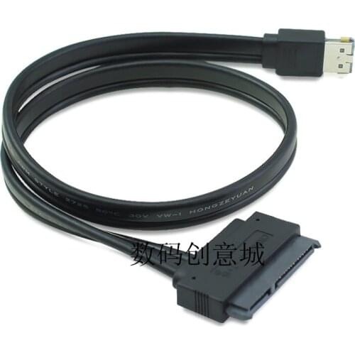 ESATA+USB combo Power 12V and 5V ESATA to 2.5 SATA 22Pin 7+15pin HDD Female Cable 50cm