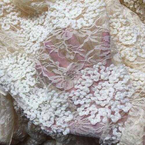 New 3D Lace embroidery Roses Fabric Newborn photography beanbag posing lace fabrics, 3 colors for choose
