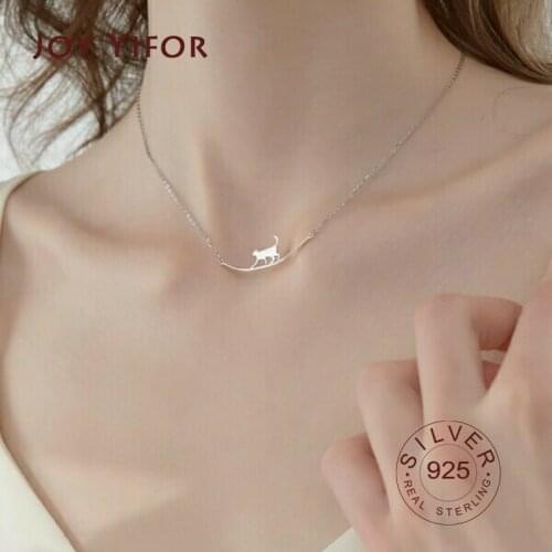 Trendy 925 Sterling Silver cat Zirconia Shiny Star Pendant Necklace For Women Gift beads Choker Wedding Jewelry
