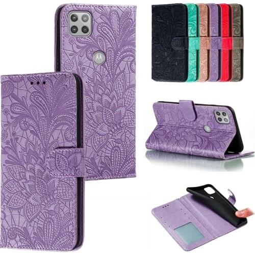 Fashion Cute Lace Flower Leather Case For Motorola MOTO G G30 G10 G9 G8 G7 PLUS Stylus POWER PLAY Flip Shell Shockproof Cover