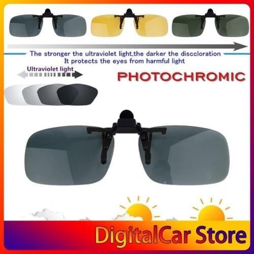 New Car Driver Goggles Anti-UVA UVB Polarized Sun Glasses Driving Night Vision Lens Clip On Sunglasses Interior Accessories hot