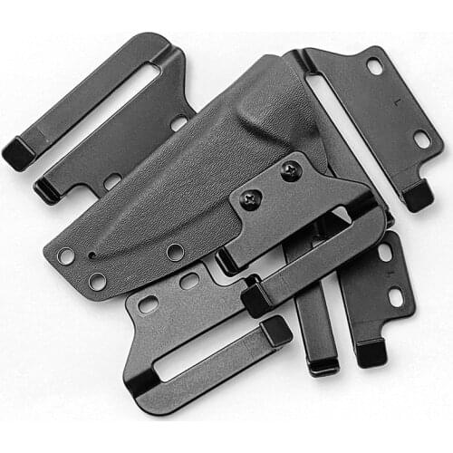 1pair K Sheath Waist Clip Kydex IWB Holster Belt Clips Kydex Knife Scabbard Waist Clip Parts Outdoor Hunting Camping Accessories