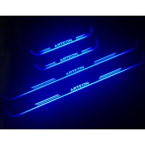 Welcome Pedal Lights For Volkswagen ARTEON 2017 2018 2019 Pedal car Door Sill Pathway Lamp led thresholds scuff plates Avante md