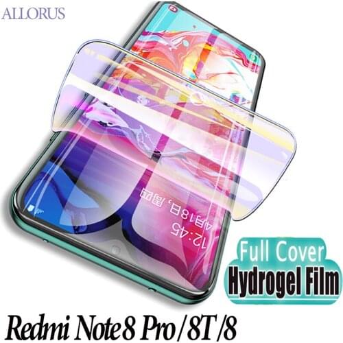 Full Cover Hydrogel Film For Xiaomi Redmi Note 8 Pro 8T Film Screen Protector On Redmi Redmi-Note-8-Pro Note 8 T Soft-Glass Film