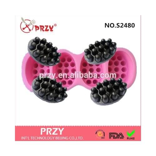 PRZY Soap Mold Massage Silicone Soap Molds Custom Soap Mould Handmade Soaps Molds Aroma Stone Rubber 001 CE / EU,FDA,CIQ