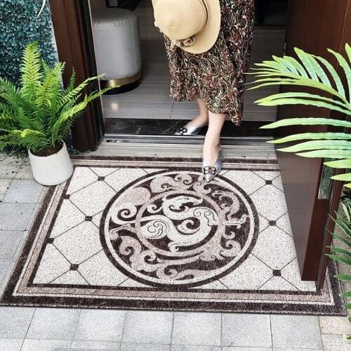 Classic Pattern Door Mat Carpet PVC Living Room Mat Kitchen Mat Bath Mat Anti-slip Mat Custom Doormat Can Be Cut Home Mat Carpet