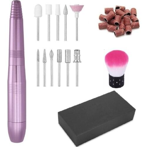 Professional Electric Manicure Machine Pen Pedicure Nail File Nail Polishing Tools Drill Bit Nail Drill Machine Set Equipment