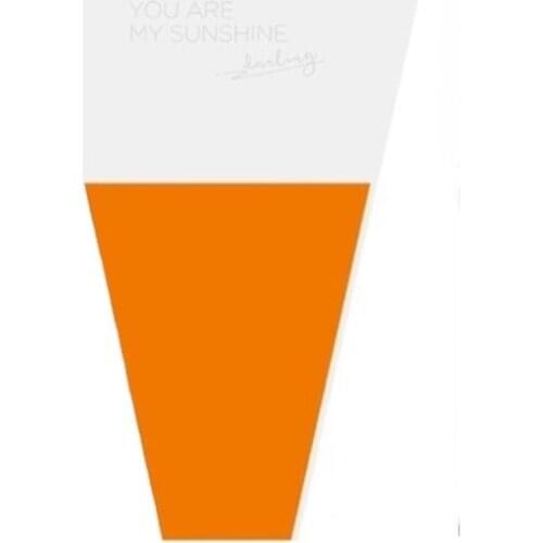 Transparent English Dustproof OPP Cellophane Flower Packing Bag