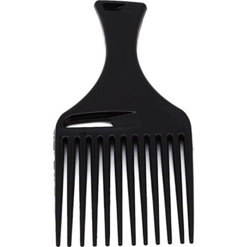 1PC Hairbrush Styling Tool For Men & Women Black Comb Hair Fork Comb Insert Hairdressing Curly Hair Brush Comb