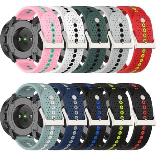 22mm Sports Silicone Strap For SUUNTO 9 PEAK Wrist Band Watch Accessories Replaceable Belt Bracelet Watchband