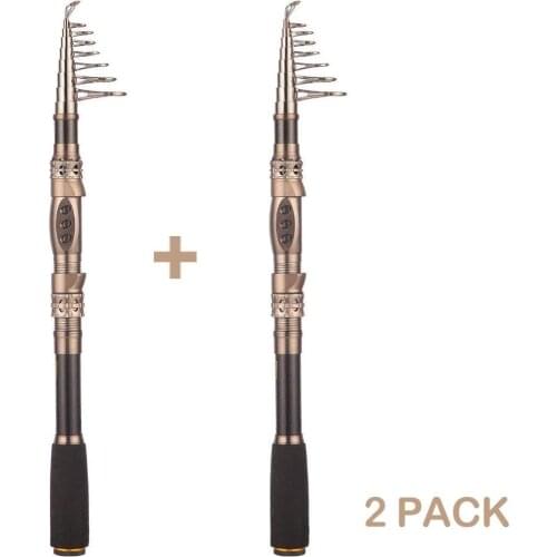 PLUSINNO Telescopic Fishing Rod Retractable Fishing Pole Rod Saltwater Travel Spinning Fishing Rods Fishing Poles