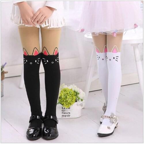 Thin Girls leggings Floral Print Soft Polyester Elasticity Kids Pencil Pants Leggings for Girls 2-13Y Baby Girl Clothes