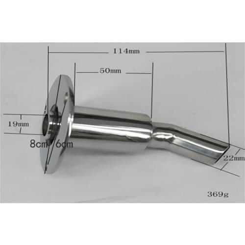 Boat Thru Hull Plumbing Pipe Stainless Steel 90 Degree Tube Pipe Socket Fitting Hardware for 7/8' 22mm inner diameter Pipe Hose