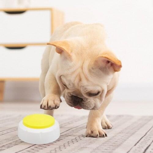 Recordable Talking Easy Carry Voice Recording Sound Button for Pet Answering Buttons Party Noise Makers Dog Interactive Toy