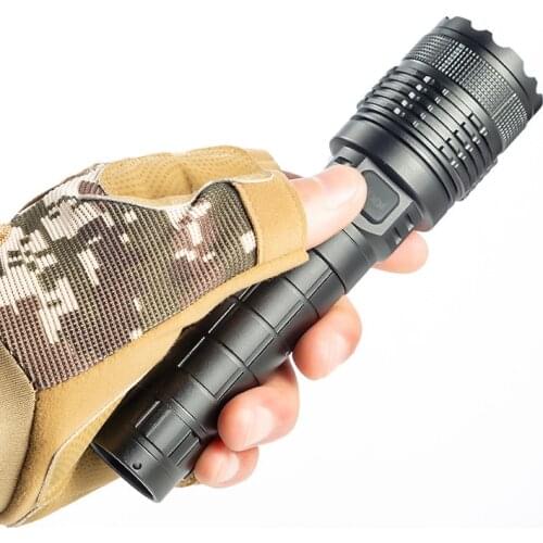 XM-L2/XHP70 Glare Flashlight Rechargable Output USB Charging Glare Zoom Flashlight Waterproof Hunting Camping With Zoom Function