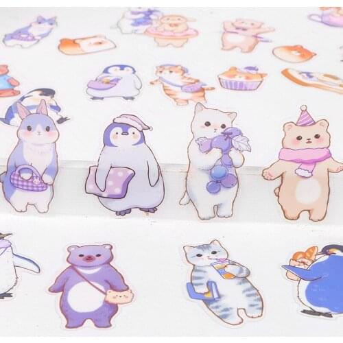 Funny Cat Rabbit Wall Stickers Household Wall Windows Glass Decoration Animal Stickers Home Decoration Wall Stickers