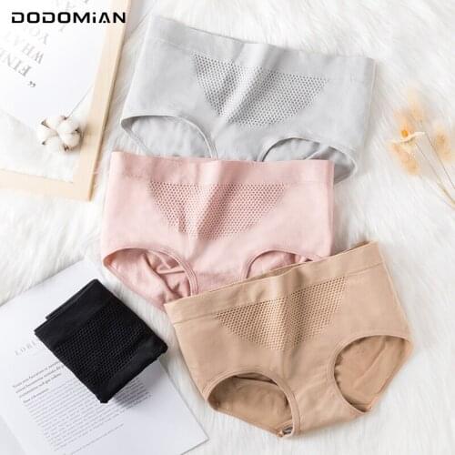 Women Cotton Graphene Crotch Briefs Elastic One-Piece Design Underwear Comfortable Breathable Panties Homely Cute Panty