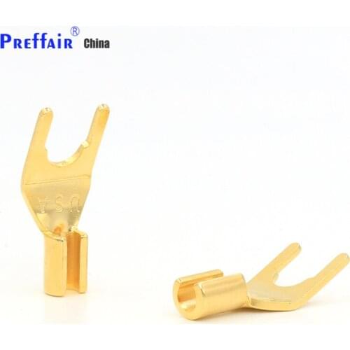 12Pcs Copper High quality Speaker Cable Banana Y Spade Plug Conenctor