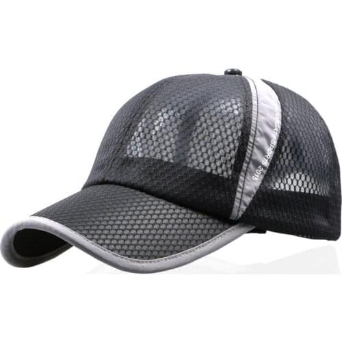 2021 Summer Outdoor Sports Mesh Baseball Cap Breathable Cool Sun Hat Fishing Cap