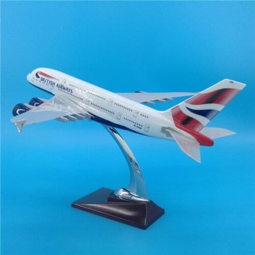 36CM 1:200 Airbus A380 model British airways airplanes alloy base aircraft aviation plane display toys gift model collection