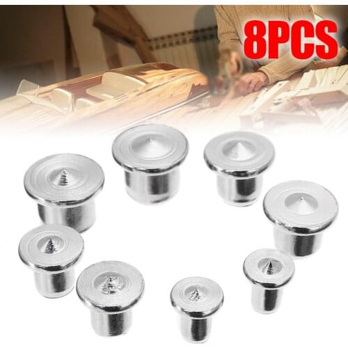 8Pcs Dowel Centre Points Wooden In Joints Dowel Drill Centre Points Joint Alignment Tool Centre Pin Dowelling Hole 6/8/10/12mm