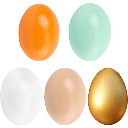 4Pcs Easter Wooden Egg Painting Toys Imitation Egg Diy Handmade Toys Childrens Favorite Toys Easter Decorations Home Furnishing