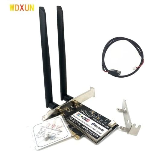 Mini pci-e network card for desktop pci-e converter adapter for 7260hmw AX200 BCM94060CD wifi bluetooth desktop WIFI PC CARD