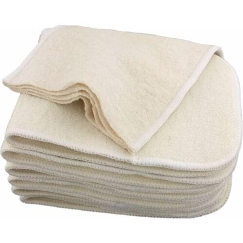 100% Organic Hemp Cotton Insert Cloth Diaper Nappy Liners Reusable Baby Diapers Hemp Insert Baby Diaper Soaker Pad