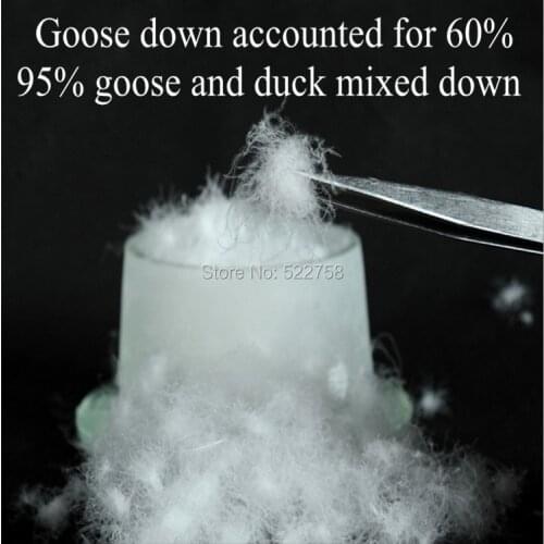 95% white goose & duck mixed down/ goose accounted for 60% /fill power 720/comforter and jacket filler/ 1lb price free shipping