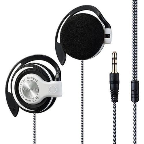3.5mm Earphones Wired Gaming Headset On-Ear Sports Headphones Ear-hook Music Earphones for Smartphones Tablet PC Laptop Desktop