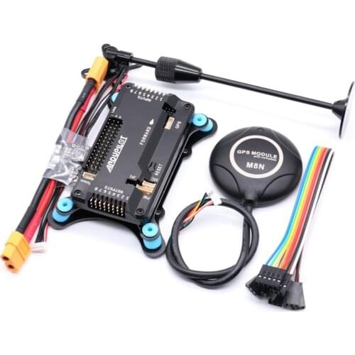 APM2.8 APM 2.8 flight controller board+M8N GPS built-in compass +gps stand+shock absorber+xt60 power module for RC Quadcopter