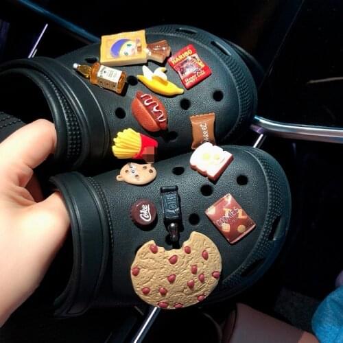 Lovely Croc Charms Fashion Charms for Crocs DIY Food Whole Set Shoe Charms Vintage Shoe Decoration Creative Shoe Accessories