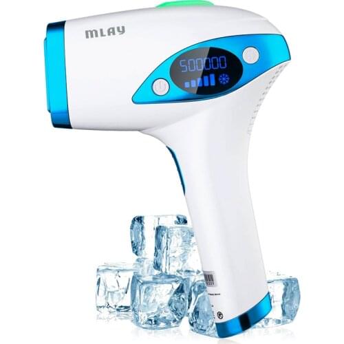 Mlay T4 Laser Hair Removal Device Mlay Laser Hair Removal ICE Cold Painless Epilator 500000 Flashes IPL Hair Removal Home Use