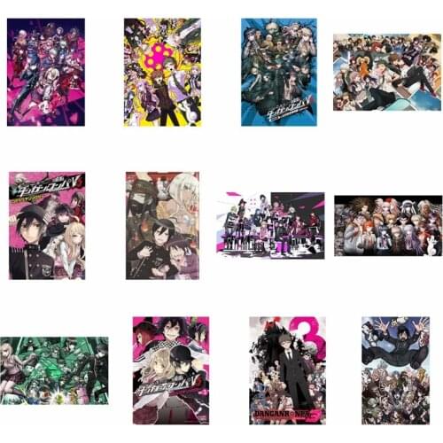 Anime Danganronpa V3 kokichi Nanami ChiaKi Naegi Wall Scroll Mural Poster Wall Hanging Poster Home Decor Collection