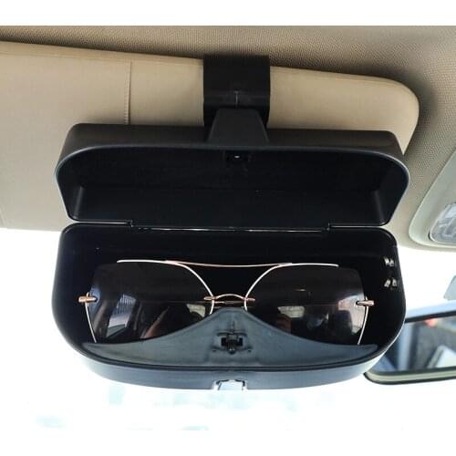 Car Glasses Case Sunglasses Storage Box Car Sun Visor Glasses Holder Automobiles Thickness Auto Interior Accessories