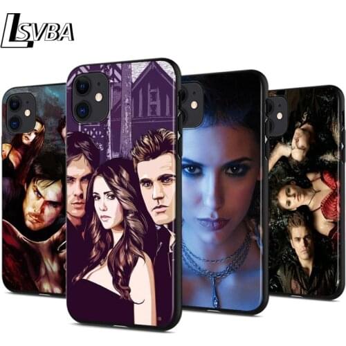 The Vampire Diaries Anti-fall Silicone Phone Case For iPhone 11 Pro XS Max X XR 6S 6 7 8 Plus 5S Soft Black Cover Capa