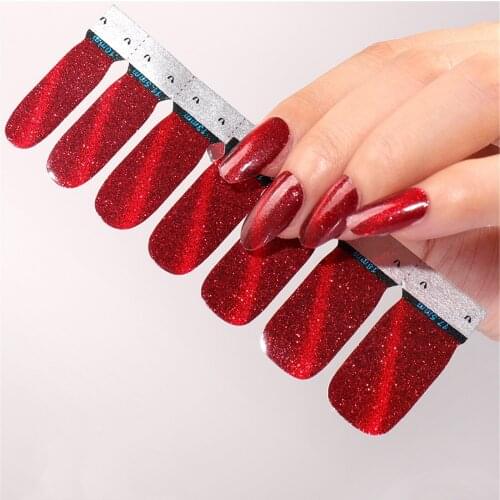 Color Nail Polish Strips Wraps DIY Decals Beauty Nail Stickers Full Cover Strips Salon Manicure Drop Ship Multicolor Decoration