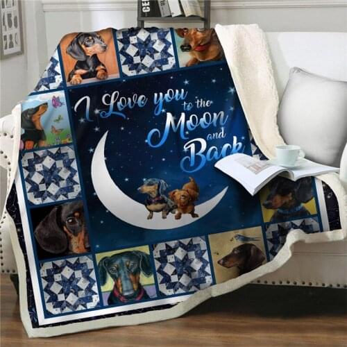 3D-Print Blankets Cartoon moon dog Flannel Blanket Bedding Throw Soft Bedspread Home Textiles quilt cover plush on bed Sofa Gift
