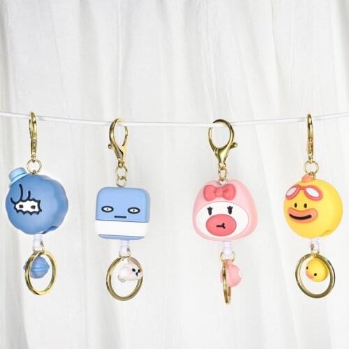 Creative Retractable Keychain Cute Anti-lost Rubber Keychain Anime Unisex Retractable Keychain Cute Accessory Pendant Gift