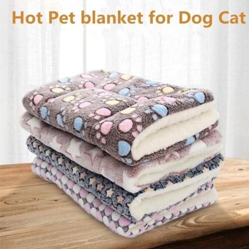 Dog Beds/Mats Warm Winter Pet Mat Thickened Autumn and Winter Warm Cat and Dog Blanket Cushion Dog Accessories Pet Beds