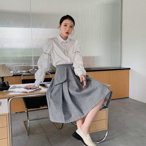 Женские синие рубашки LLZACOOSH China At AliExpress