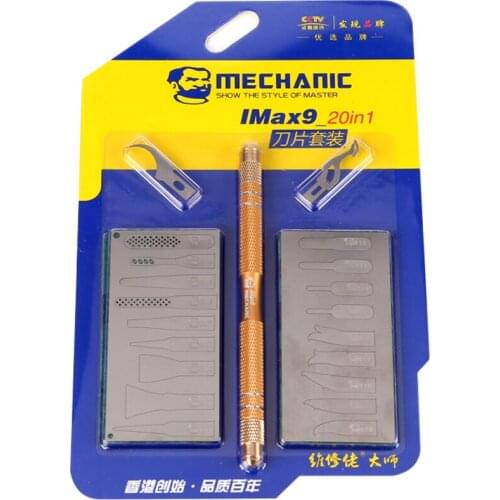 MECHANIC 20 In 1 Multifunctional Mobile Phone Chip Motherboard Removal Repair Tool CPU Demolition Glue Shovel Knife Hand Tools