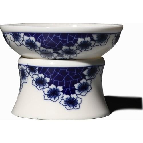 Chinese Tea Set Accessory Ceramic Tea Ceremony Strainer Jingdezhen Pocelain Tea Filter with Stainless Steel Sieve Tea Infuser