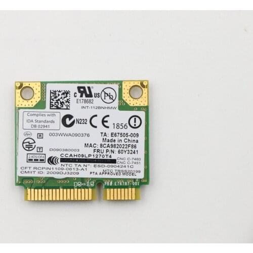 New For Lenovo Thinkpad T410 T510 Y460 B460 Z460 Intel Centrino Wireless-N 1000 MINI PCI-E 802.11b/g/n Wlan WIFI Wireless Card